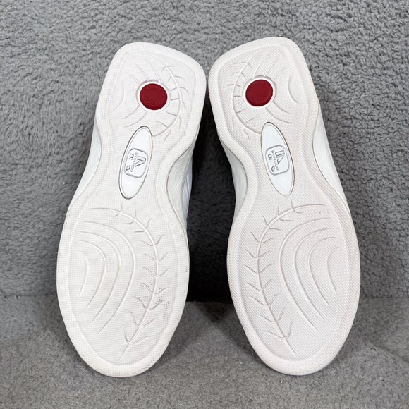 Iron Age Work Safety Shoes Sneakers Mens Size 7 Wide White Leather Steel Toe - Picture 7 of 9